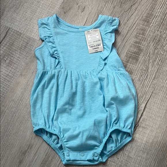 Okie Dokie Light Blue Kids One Piece Bodysuit - Picture 1 of 1